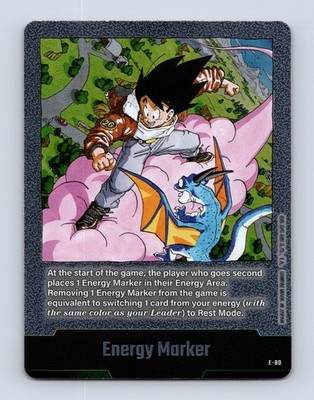 Energy Marker E-80 Silver Goku Manga Booster 02 Dragon Ball Card