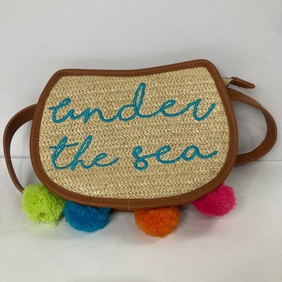 Danielle Nicole Disney The Little Mermaid Under The Sea Raffia Straw Belt Bag