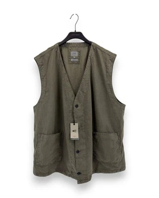 camel active Herren Weste Gr. 66 Casual Freizeitweste Baumwoll-Leinen Weste - Bild 1 von 4