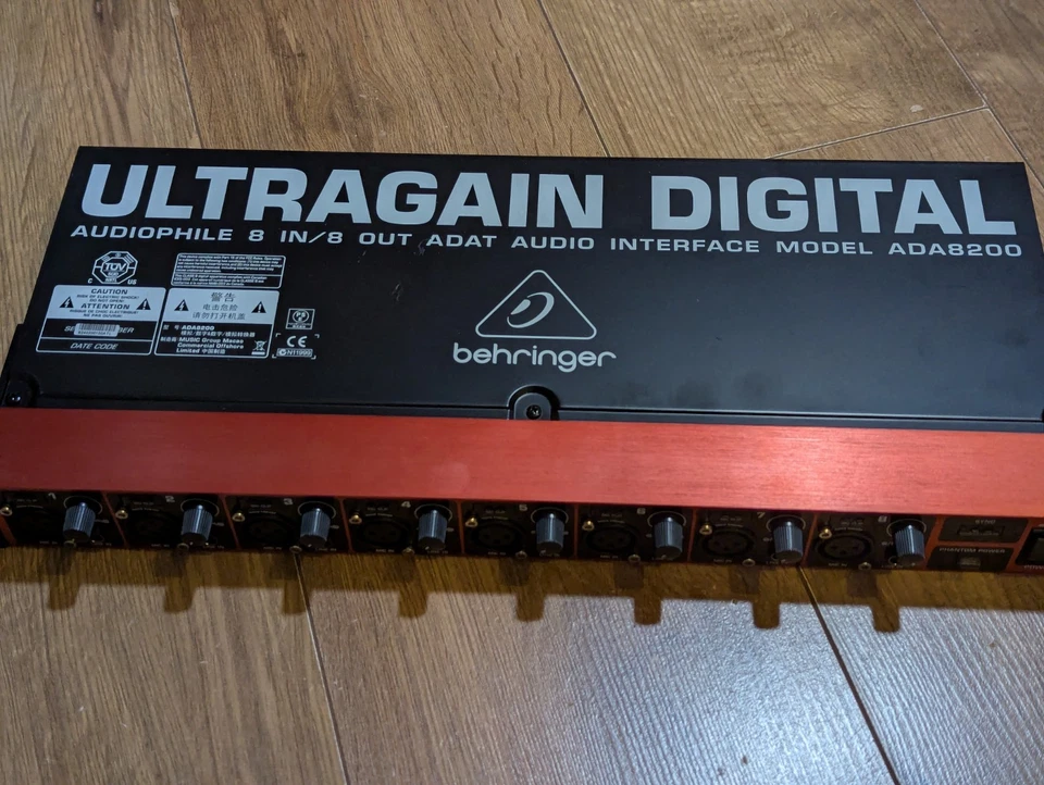 Behringer ADA8200 audiophile 8-in/8-out ADAT audio interface Midas mic preamps - Image 2 of 4