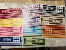 Creative Memories Jumbo Great Lengths Stickers X 26 Strips, 11 COLORS!