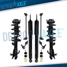 Front Struts w/Coil Spring Rear Shocks Sway Bars for 2013 2014 2015 Honda Civic