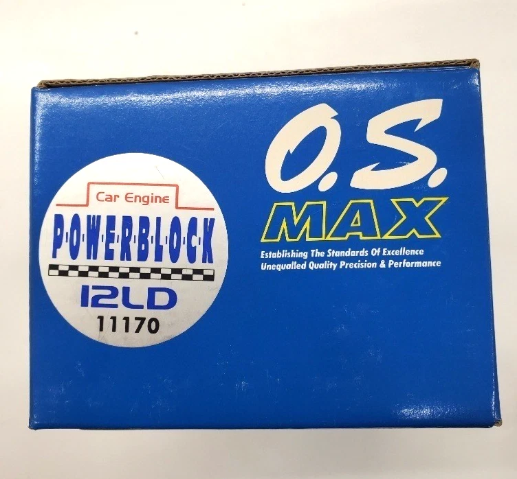 O.S. MAX-12LD 2.11cc 2-stroke glow engine with manifold for 1/10 R/C cars, new - Image 4 of 4