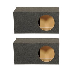 Q Power Single 12 Inch SPL XL Side Ported Subwoofer Enclosure HD112VL 2 Pack