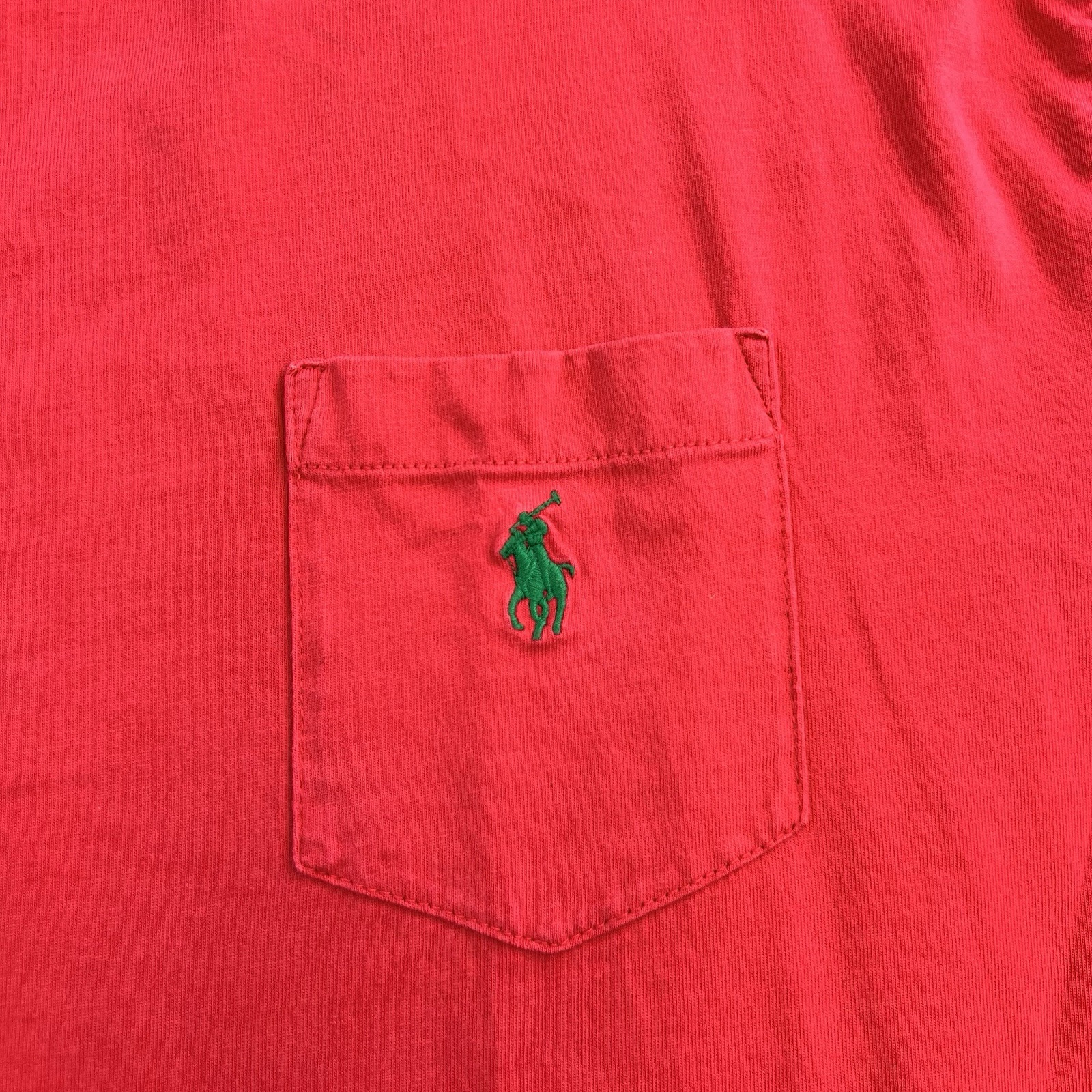 Polo Ralph Lauren camicia uomo XL rossa vestibilità classica manica corta casual adulto pony