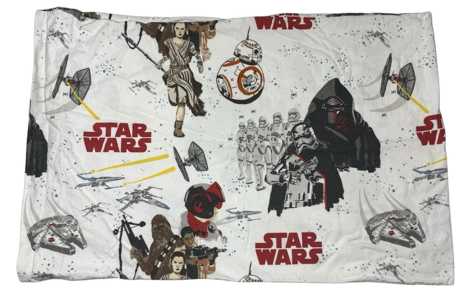 Juego de funda de almohada Pottery Barn Kids Star Wars FLANELA El Despertar de la Fuerza Foto 3 de 4