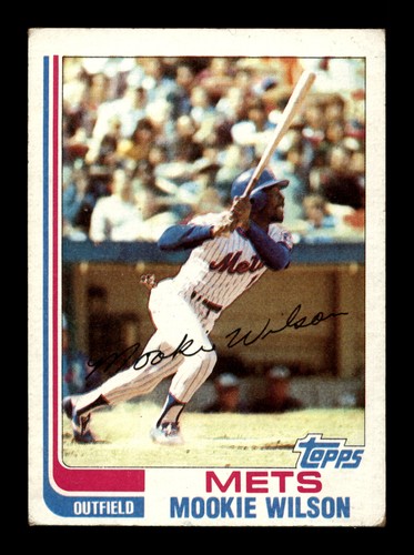 1982 Topps #143 Mookie Wilson New York Mets - 第 1/2 張圖片