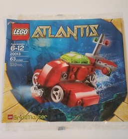 LEGO Atlantis: Neptune Microsub (20013)  Set, Bag and Manual, Retired, Complete