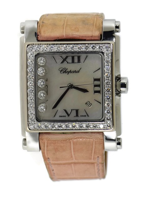 chopard square diamond watch