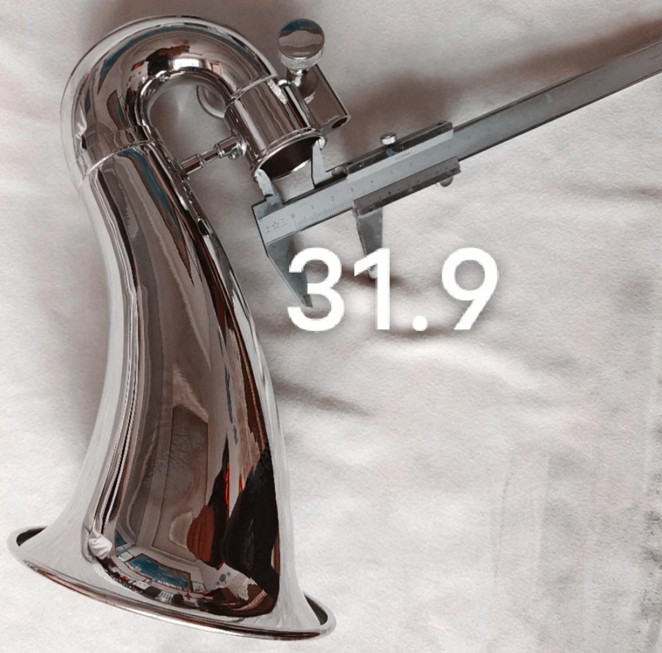 Juego de clavijas de pie y campana de clarinete bajo juego de clips de bola de goma niquelado clavija de piso Foto 2 de 4