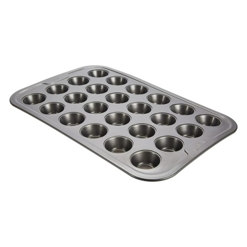 Gray GoodCook PRO Nonstick Steel Mini Muffin Pan , 24 cup