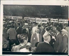 1932 Press Photo Chicago IL Democratic National Convention Delegates - ner10879