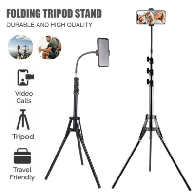 Adjustable Tripod Floor Stand Aluminum Flexible Telescopic
