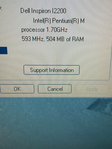 DELL INSPIRON 2200 75GB HDD 504MB RAM Pentium M 1.7Ghz Win XP Office #750C - Picture 9 of 17