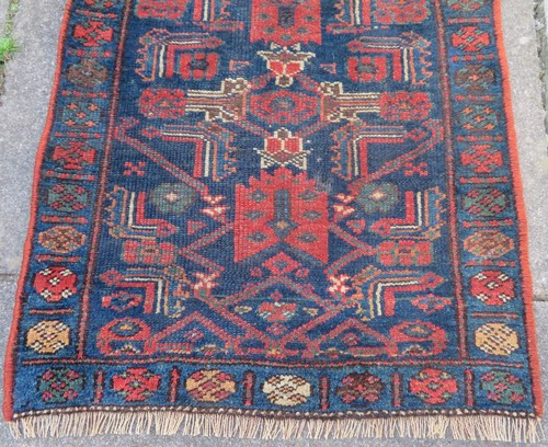 ANTIQUE KURDISH NARROW RUNNER. LONG RUG. NORTH WEST PERSIIA. 275CM X 76CM. - 第 9/22 張圖片
