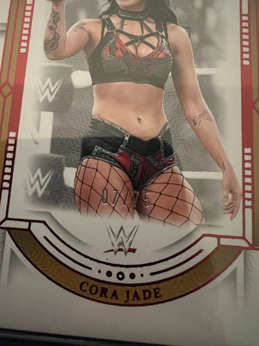 Cora Jade 2024 Panini National Treasures WWE #59 Red Parallel /75 - Picture 3 of 3