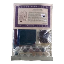 Gail Wilson Museum Folk Doll Series 2 8” Painted Cloth Angles In Country Colors