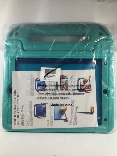 iPad Shockproof Case Stand Cover IPad Turquoise, BRAND NEW - Picture 1 of 4
