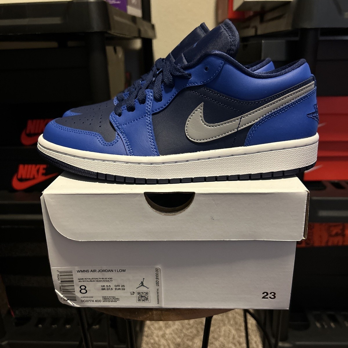 靴 Nike Air Jordan 1 Low \"Game \" Air Jordan 1 Low 'Game Royal' 553558-124