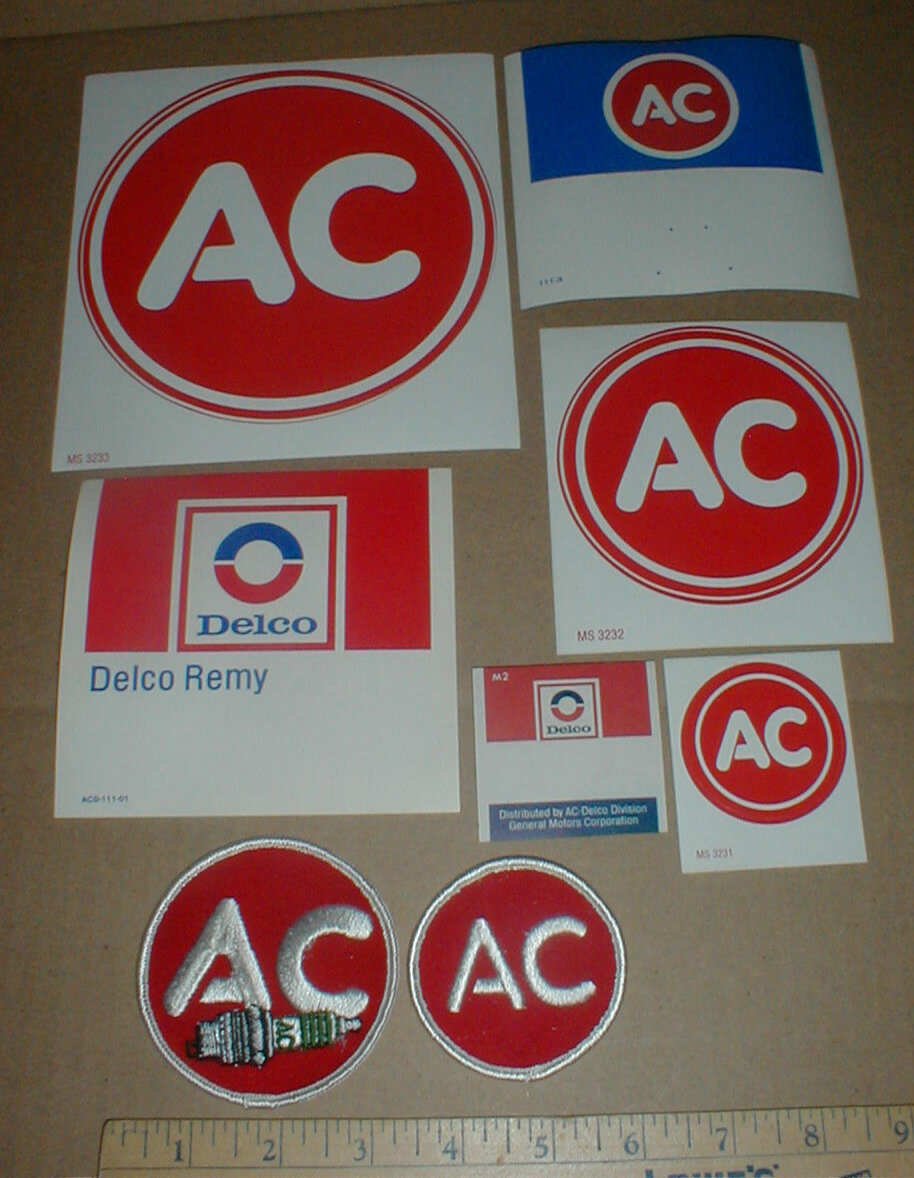 AC Delco Remy GM New Original Auto Racing vtg Sticker Decal Lot + 2 ...