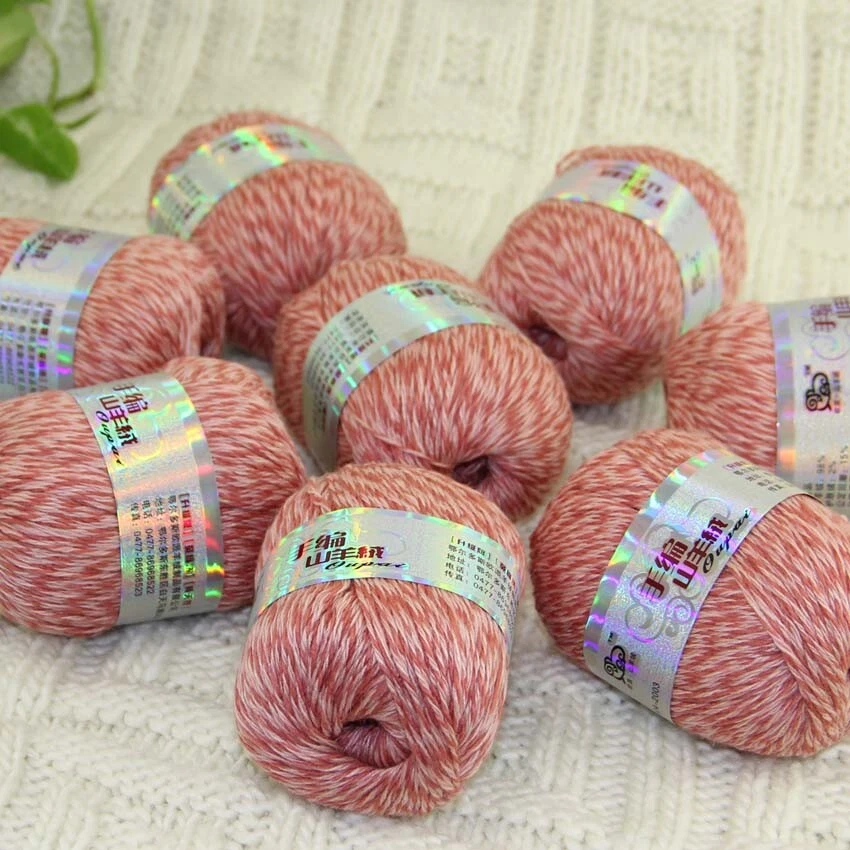 New Sale Soft 8 Skeins x50g Pure Cashmere Blankets Hand DIY Knit Wool Yarn 34