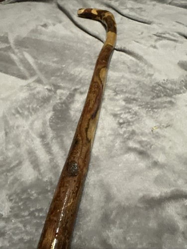 Bastón/caña de madera natural tallada a mano 36" - ¡De colección! - Imagen 4 de 7