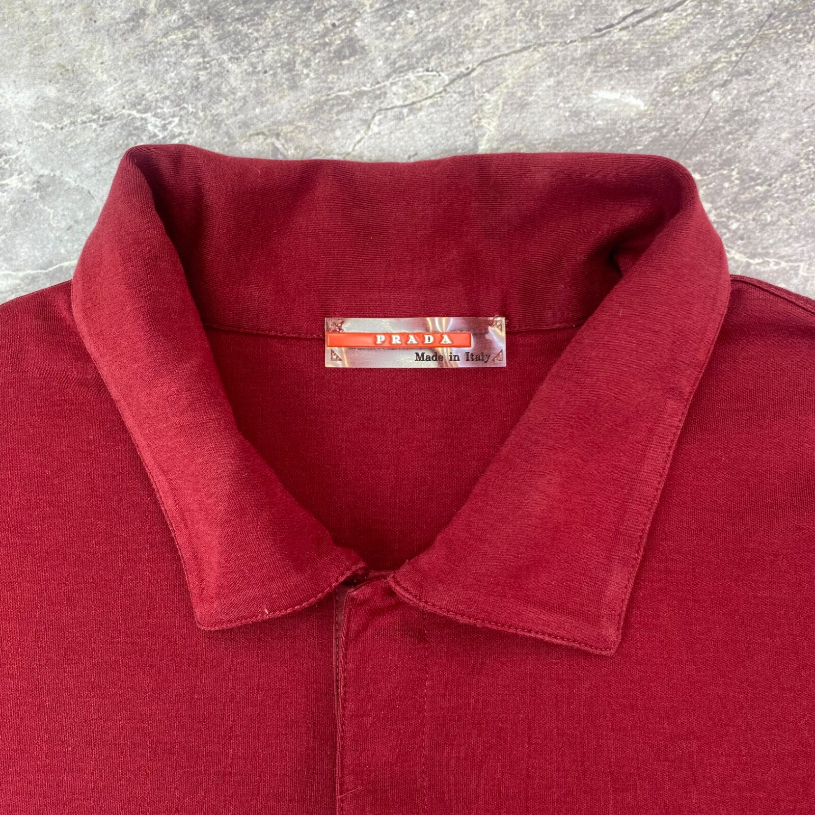 Prada Polo Red Label T shirt Red Tab Logo Mens L Luxury Old money thumbnail 11