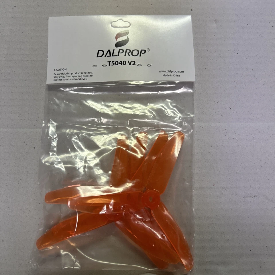 NEW DALPROP T4045V2 Tri Blade Propeller 4pcsFPV Drone Orange - Image 2 of 4
