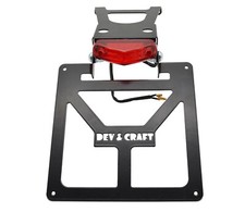 Portatarga Pieghevole Beta RR 2021-2025 Motard 125 Nero con Faretto Rosso