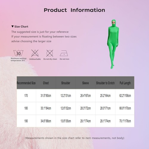Unisex Women Men Jumpsuit Dance Bodysuit Gymnastics Leotard Stretch Hooded Suit - Picture 60 of 111