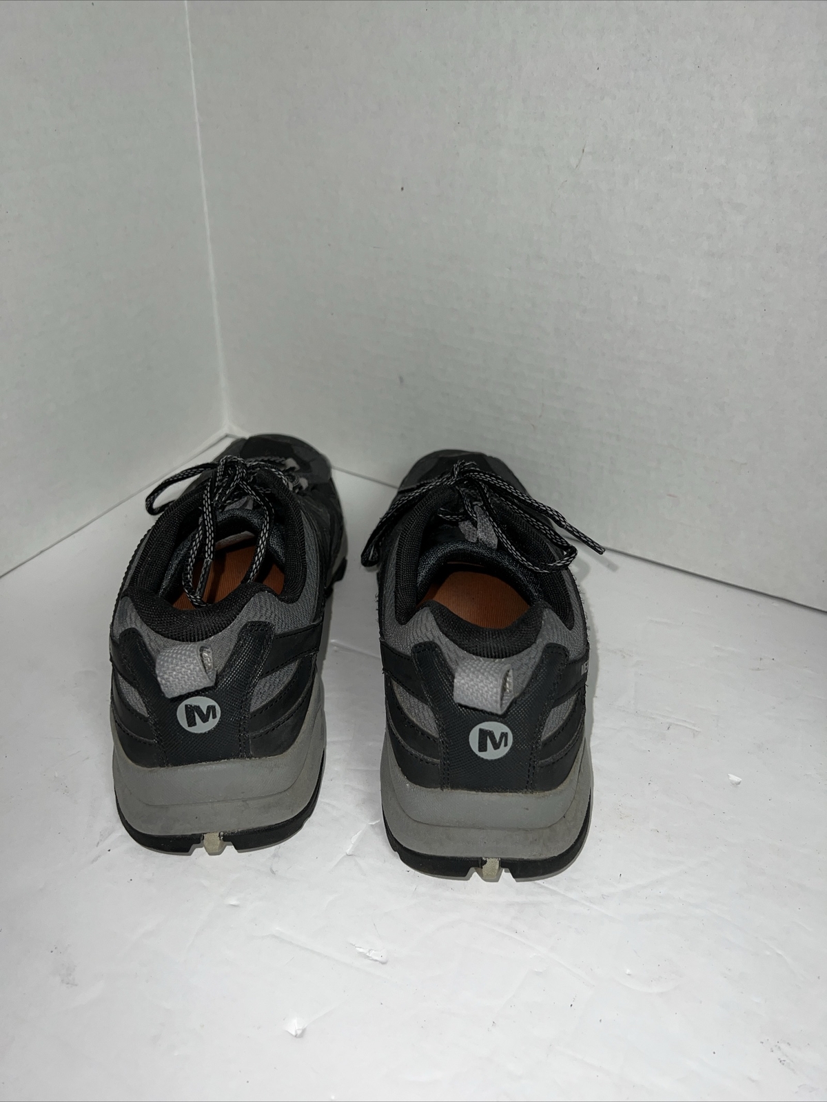 Scarpe in pizzo Merrell da uomo casual walking NERO SELVAGGIO COLOMBA TAGLIA 11