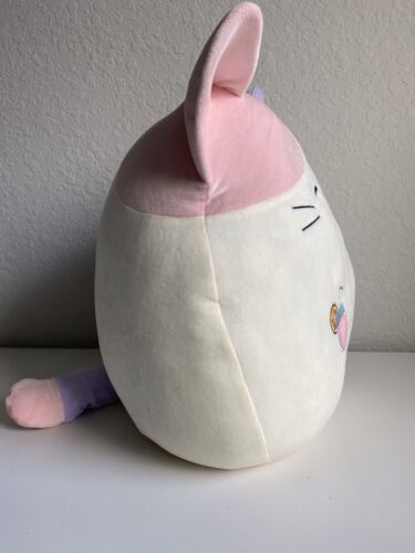 Squishmallow CARLOTA CALICO CAT 16” Soft Plush Kitty Spring Summer Kellytoy NEW - Picture 6 of 7