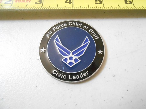 RARE AIR FORCE CHIEF OF STAFF CIVIC LEADER USAF AIM HIGH MILITARY CHALLENGE COIN - Picture 3 of 4