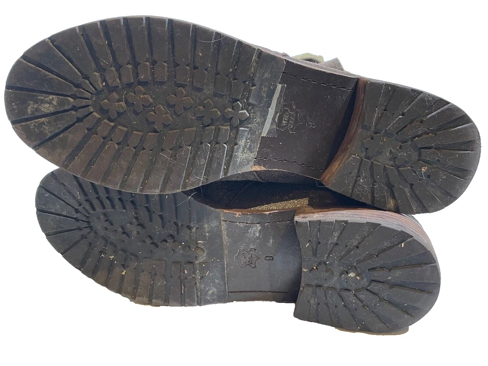 Matt Bernson Women's 9M Tundra Genuine Shearling Leather Boots Belted Excellent - Image 3 of 4