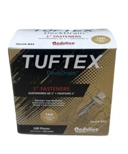 Tuftex 1 In. DeckDrain Galvanized Tan Fasteners (100 PACK)