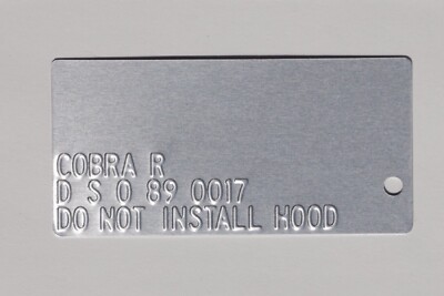 NEW NOS 1995 FORD MUSTANG SVT COBRA R MODEL PRODUCTION BODY BUCK TRIM TAG -- DAP