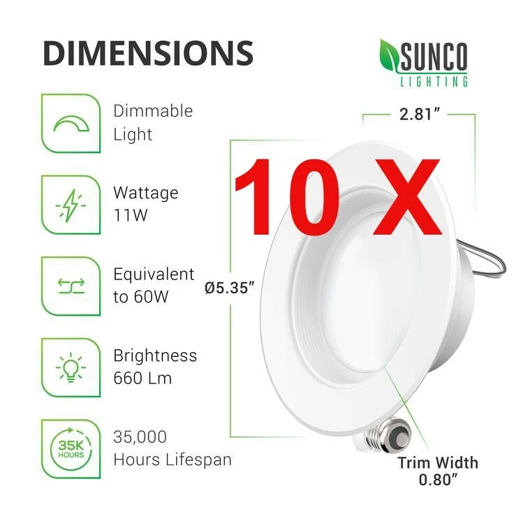 1 inch recessed led lights deals