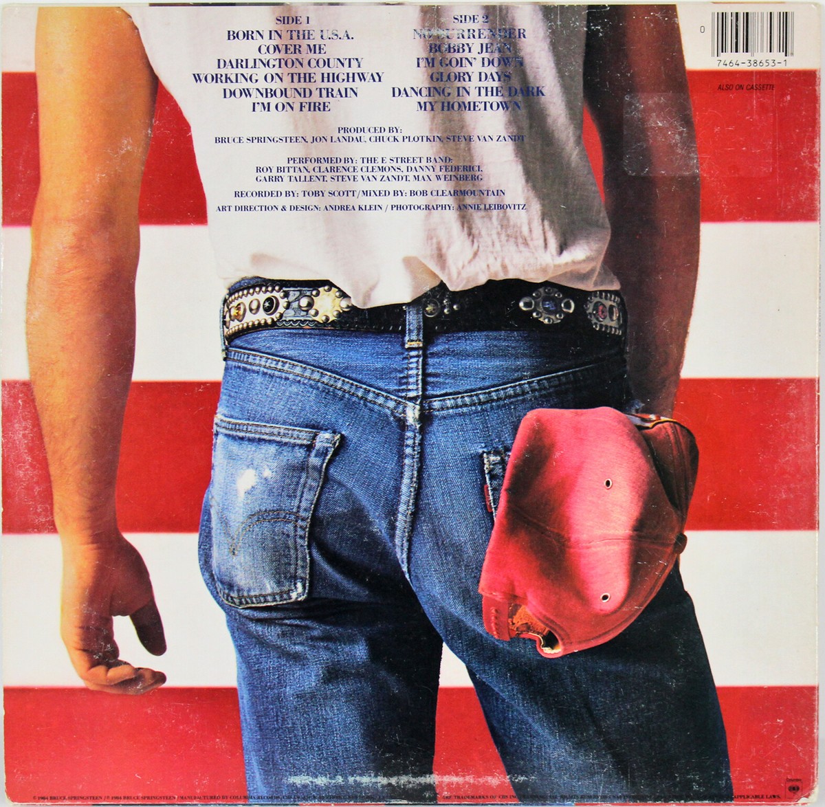 Bruce Springsteen Signed Born In The USA Album Cover W