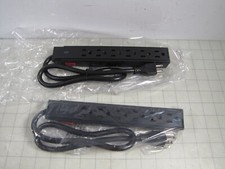 2-pk MonoPrice 6-Outlet Surge Strip 201 Joules Clamping Voltage 330V 15873 NEW