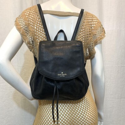 New Condition Kate Spade Leather backpack. New Kate Spade Lizzie Saffiano Leather Medium Flap Backpack  main image 3