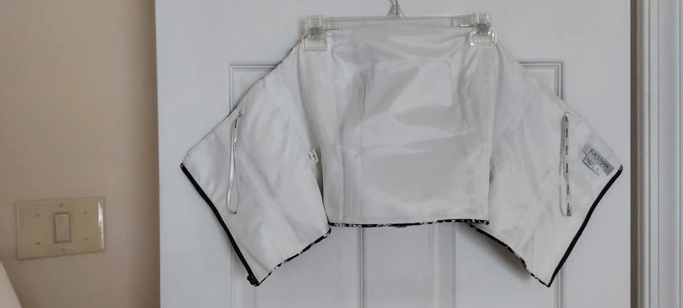 Corsé Bustier Top Colección Kay Unger Negro Encaje Blanco Seda Talla 10 Ocasión Foto 4 de 4