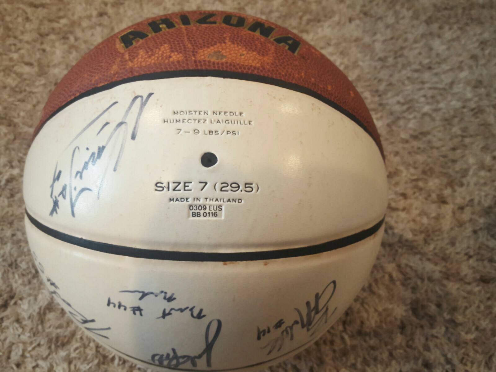 LUTE OLSON Coach and Team Signed Basketball University of AZ Nike eBay