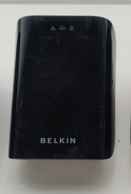 Belkin Play Powerlines - Used Gigabit 1000mbps F5D4078 V1 Powerline UK Plug - image 1 of 2