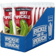 Van Holten's Jumbo Hot – 12 Pack of Fiery, Flavorful Pickles!