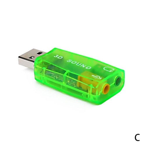 Stereo Headset 5.1 USB To 3.5mm Headphone Jack 3D Mic Audio Adapter black Z2F0 - Picture 9 of 12
