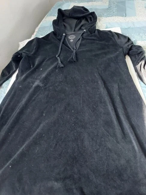 Abito Michael Kors nero con cappuccio manica lunga L