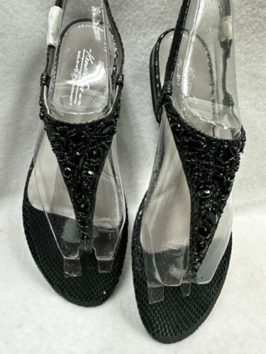 MUJER KENNETH COLE SANDALIAS 925 Exclusivas Moon Shine Serpiente Negro 10M - Imagen 3 de 7