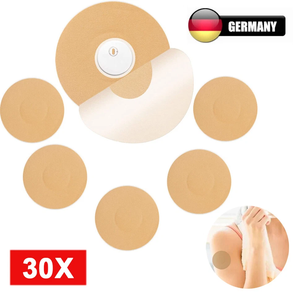 MARKENLOS 30 Stück Wasserfest Freestyle Libre 3 Sensor Pflaster Selbstklebend Pflaster DHL
