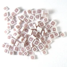 Pink & White Square SQ06-96 Millefiori COE 96 Glacial Art Glass Fusing Supplies