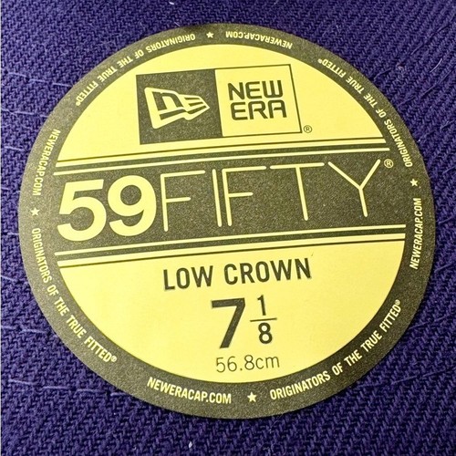 New Era Sacramento Kings Fitted Hat Mens Size 7 1/8 NBA Gray Purple Low Crown - Picture 2 of 8